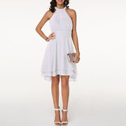 Emma | Elegantes kurzes Damenkleid mit Neckholder