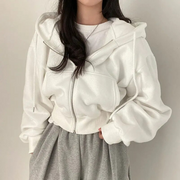 Damen Hoodie Mit Reißverschluss | Übergroß
