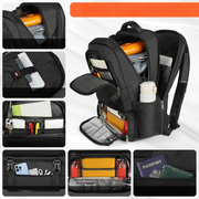 Extra-großer Reiserucksack mit Laptopfach, USB-Ladeanschluss und isoliertem Fach – Ideal für Reisen, Studium und Beruf
