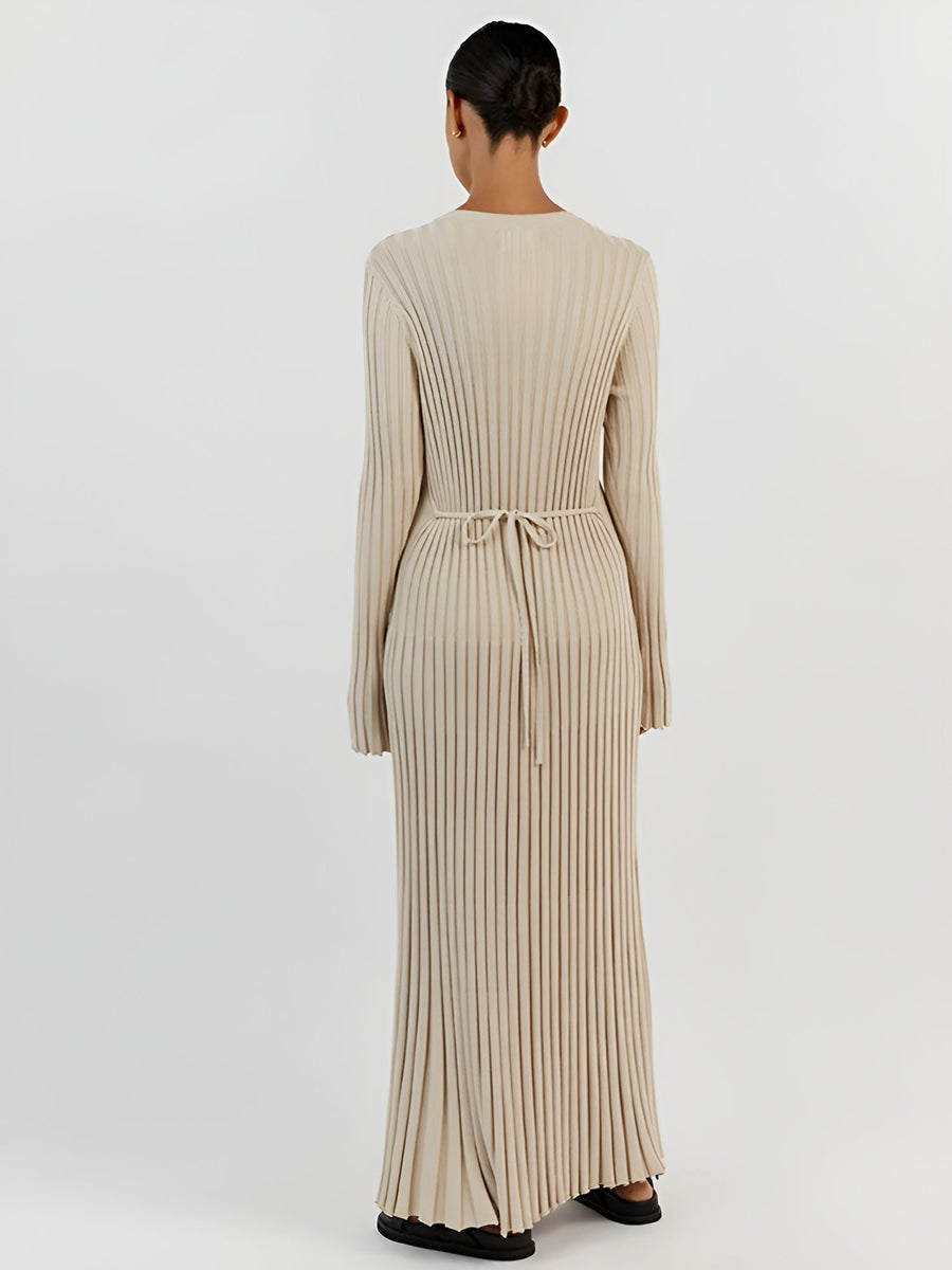 Elegantes Maxi Strickkleid für besondere Anlässe