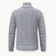 Viktor | Gestrickter Pullover mit Viertelreißverschluss