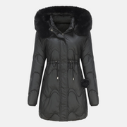 Damen Parka | Mit Pelzkapuze