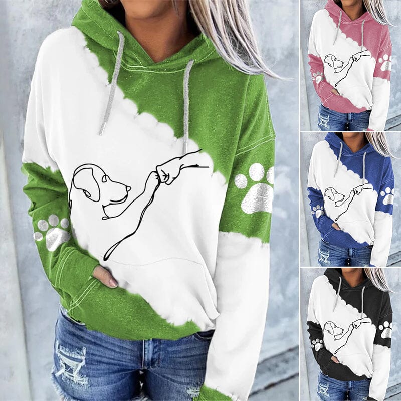 Trendy, lässiger Hoodie mit digitalem Druck