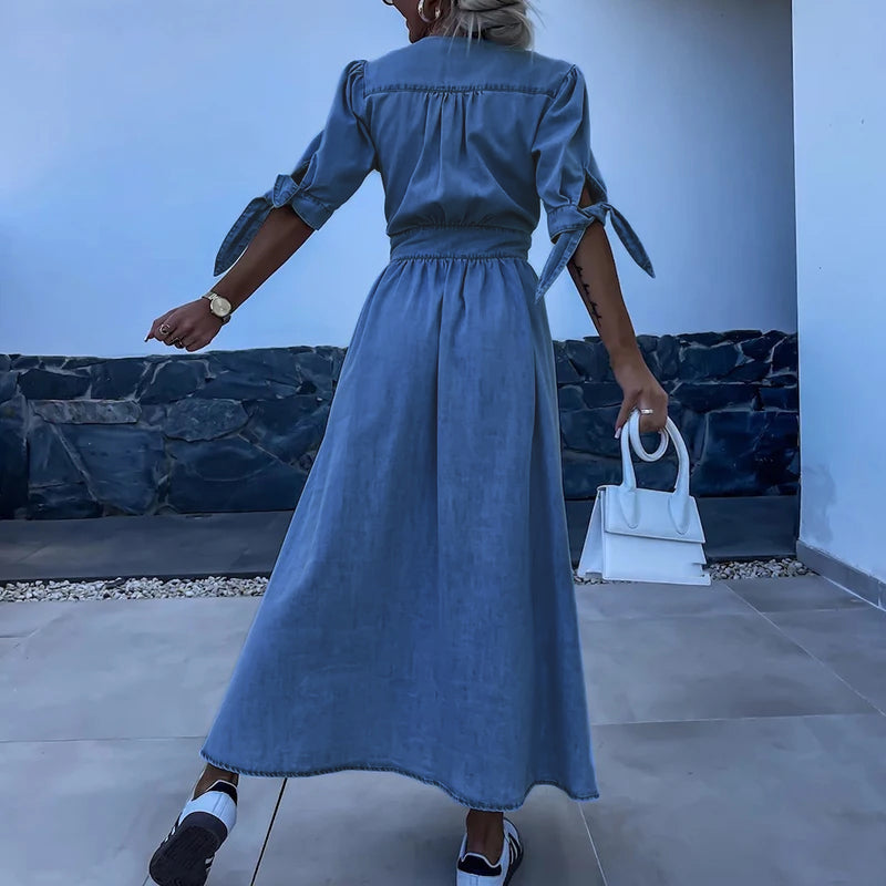 Avalon | Elegantes Maxikleid mit fließendem Design