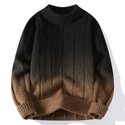 Farbverlauf Strickpullover für stilbewusste Männer