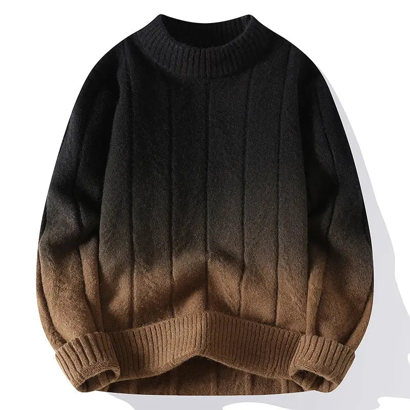 Farbverlauf Strickpullover für stilbewusste Männer