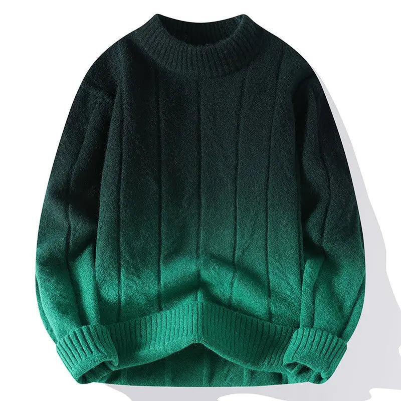 Farbverlauf Strickpullover für stilbewusste Männer