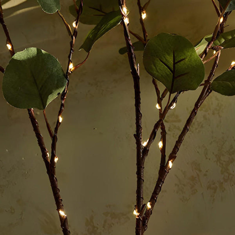 Feenlicht-Olivenzweig mit 120 LEDs – Warmweißes Licht für Dekoration, 70 cm, Natürliche Optik für Gemütliches Ambiente
