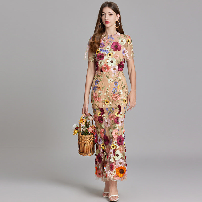 Felizia - Elegantes Ärmelloses Besticktes Damenkleid