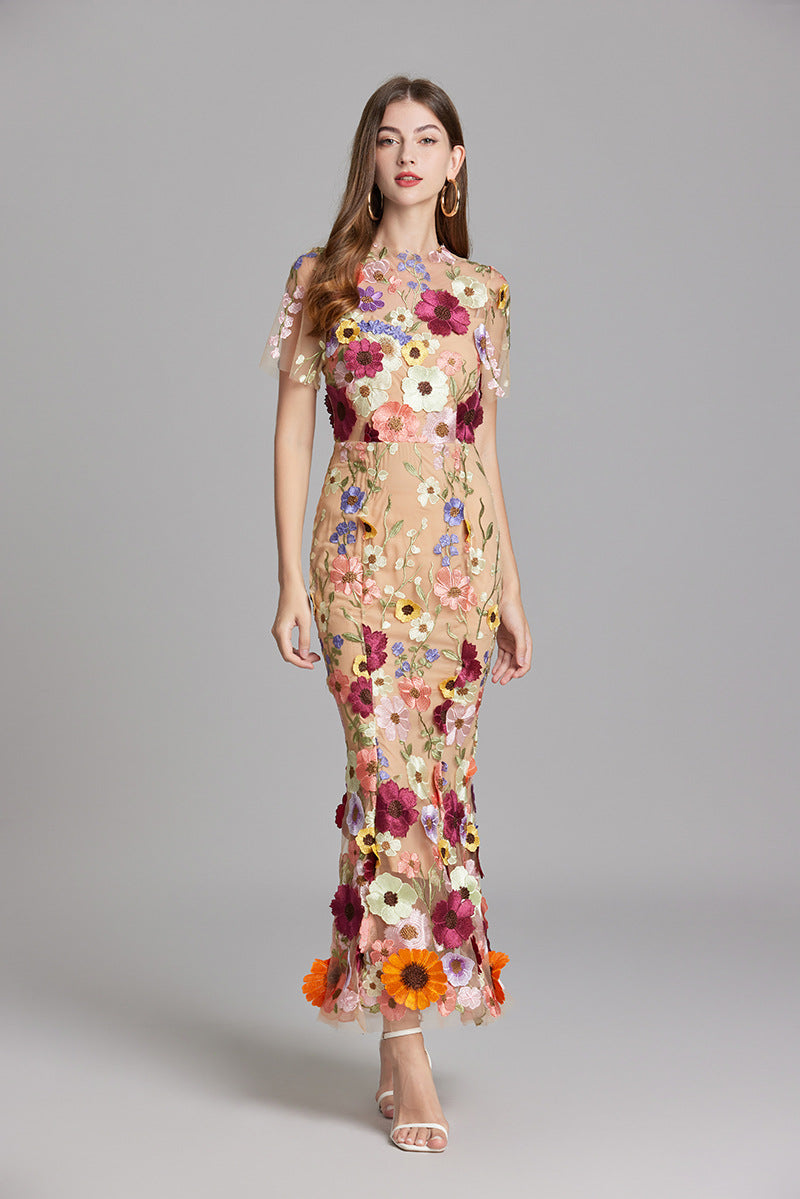 Felizia - Elegantes Ärmelloses Besticktes Damenkleid