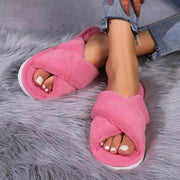 Pantofole soffici da donna | Pantofole con punta aperta