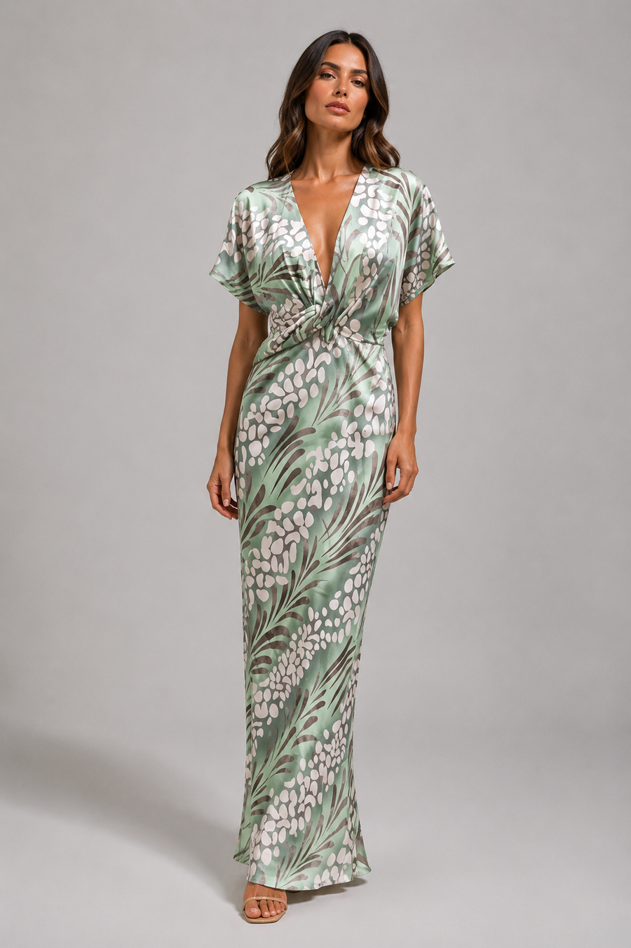 Abito lungo fluente | Elegante abito da sera da donna