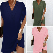 Amelia | Elegantes V-Ausschnitt Kleid