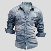 Cedric | Herren Denim-Hemd in Vintage-Optik