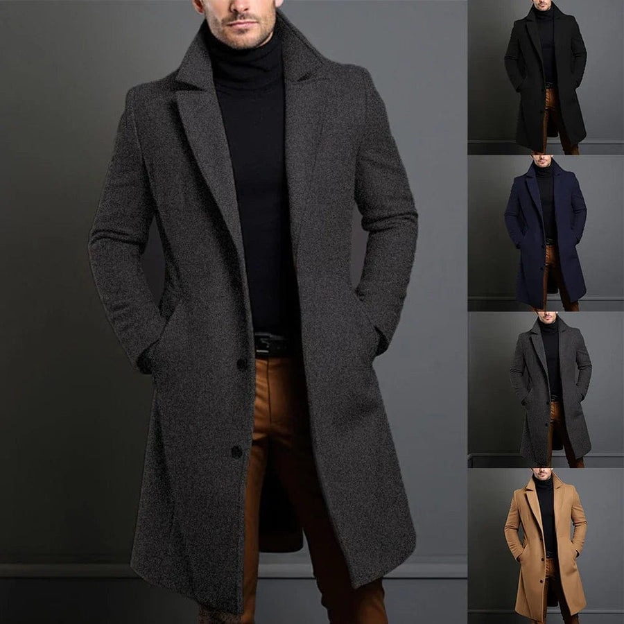 Franz | Eleganter Wollmantel für Herren Winter