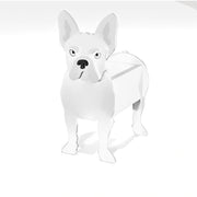 Blumentopf im Französische Bulldogge Design