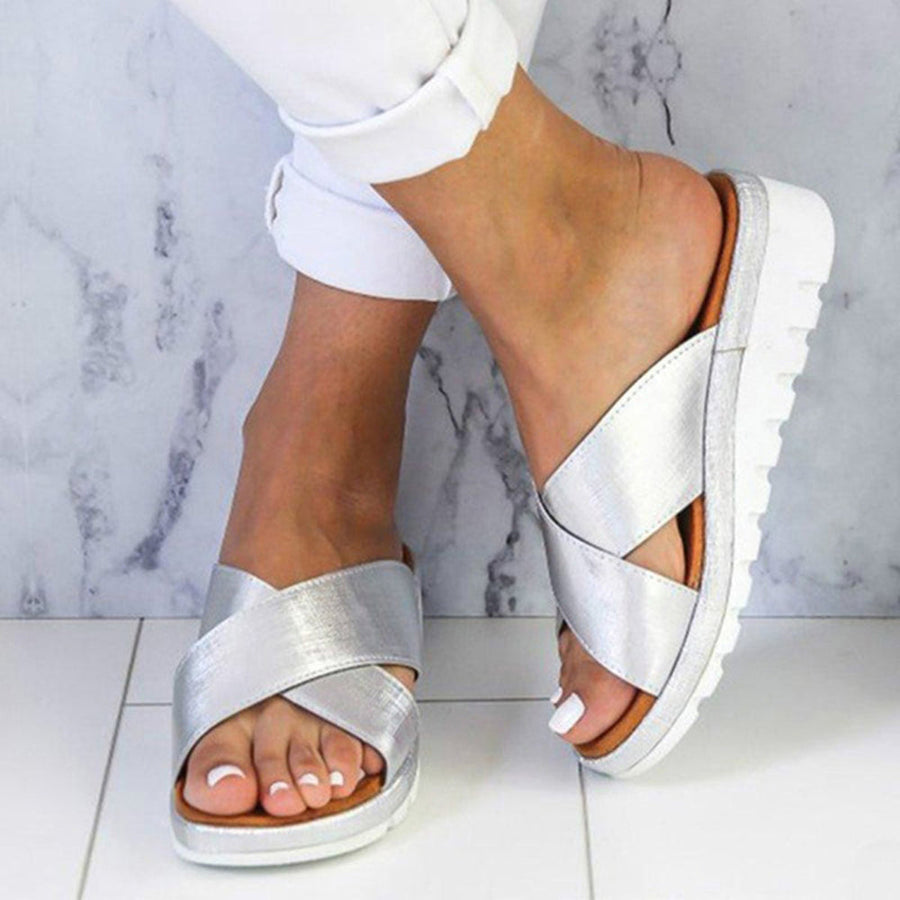Vegane Komfort-Sandalen – Memory-Foam Fußbett, Verstellbare Riemen
