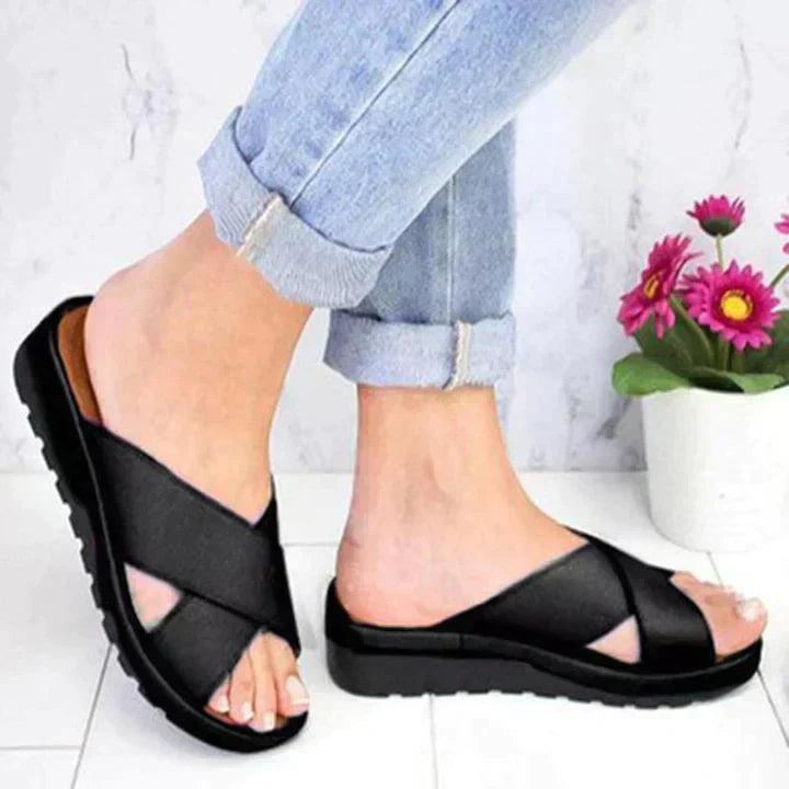 Nicole | Damen Sommer Orthopädische Stil Sandalen