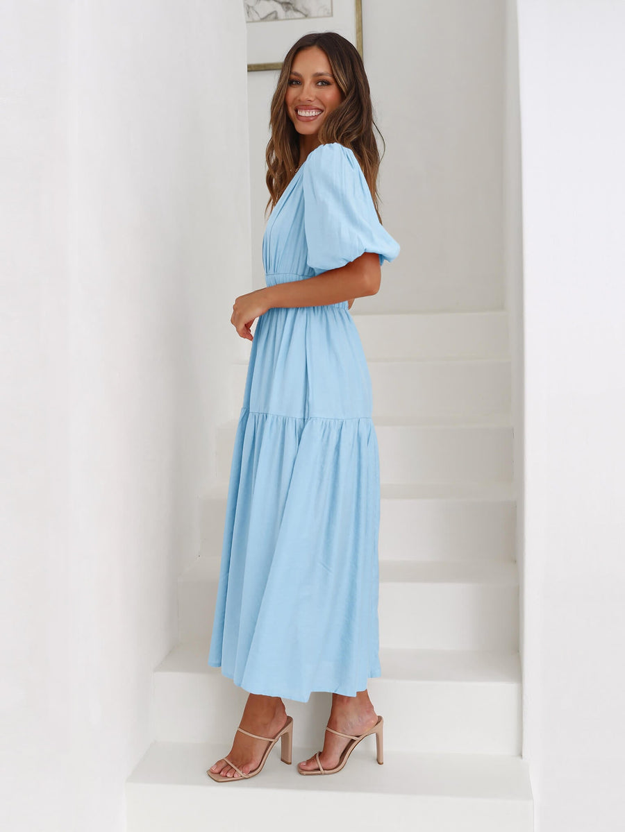 Aava™| Smocked Maxi-Kleid