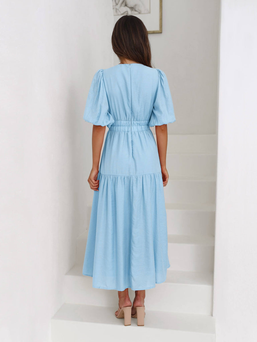 Aava™| Smocked Maxi-Kleid