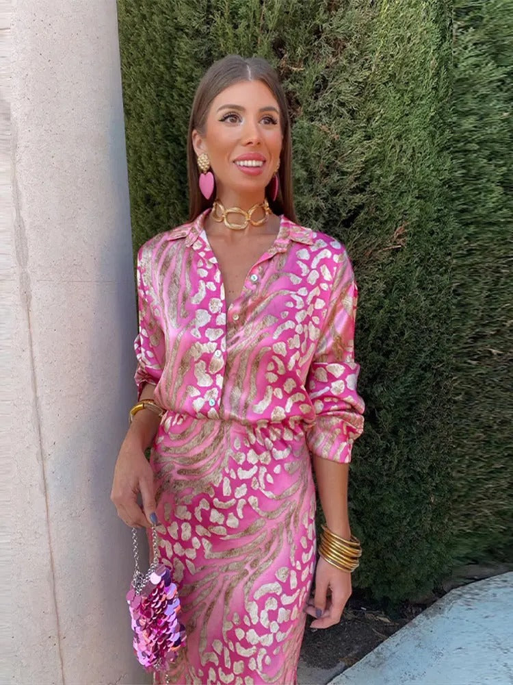 Gabriela- Buntes Sommerkleid mit Luxusmuster