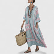 Galiana | Damen Midikleid mit Taschen und leichtem Stoff