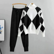 Elegantes Herbstset | Weiches Shirt + Lange Hose