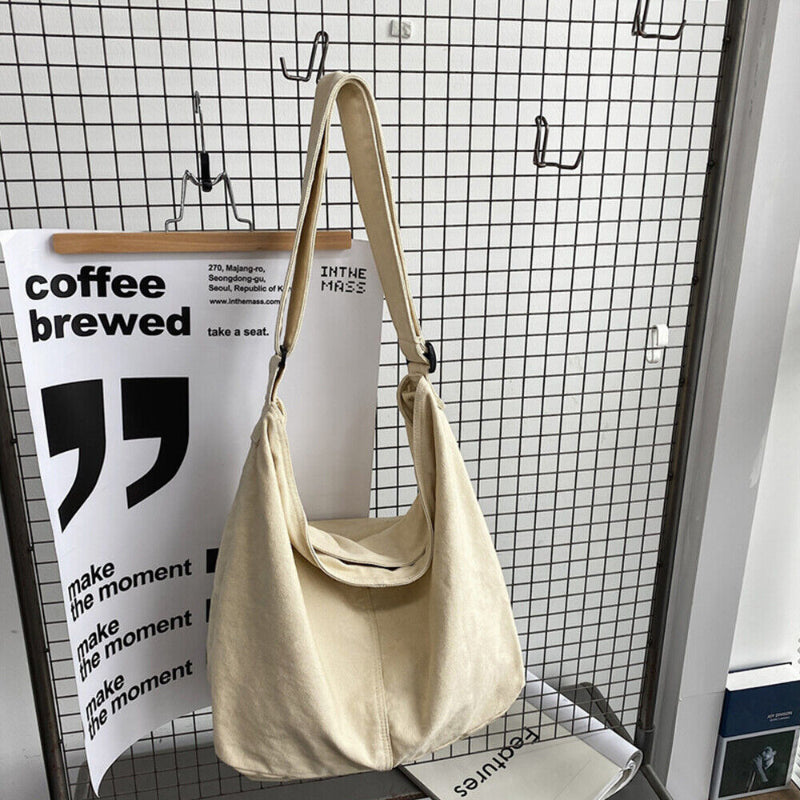 Geräumige Handtasche für Damen – Minimalistische Umhängetasche für Alltag und Freizeit, Schultergurt