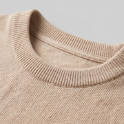 T-shirt a maglia costina da uomo | Girocollo casual