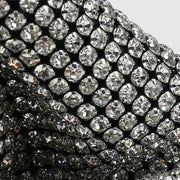 Glitzernde Strass Abendtasche Damen – Mini Clutch mit Schulterkette