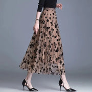 Trendy Mesh Midi-Rock - Fiona