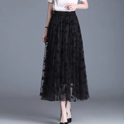Trendy Mesh Midi-Rock - Fiona
