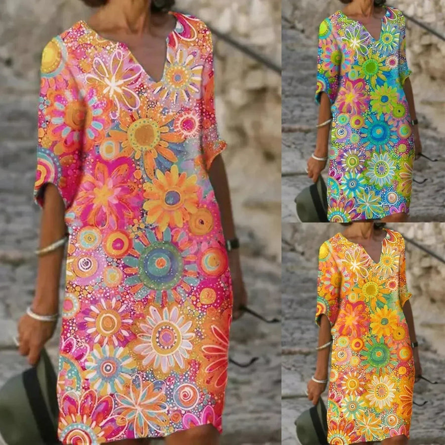Giovanna- Sommertop mit Blumenmuster