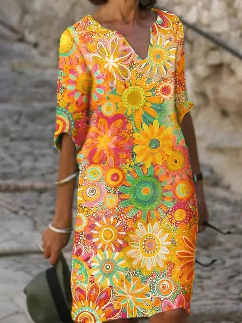 Giovanna- Sommertop mit Blumenmuster