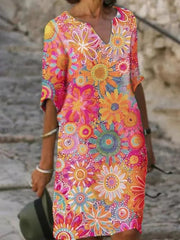 Giovanna- Sommertop mit Blumenmuster