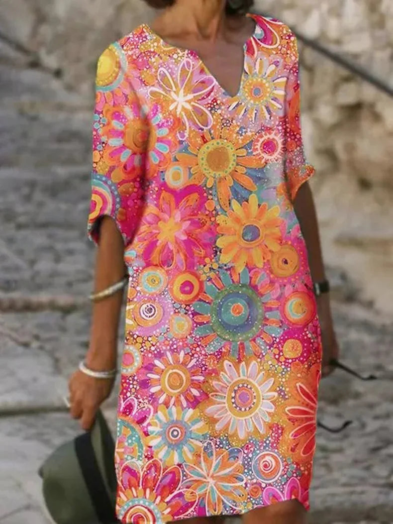 Giovanna- Sommertop mit Blumenmuster