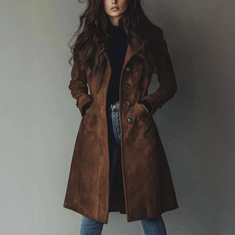 Yolanthe – Eleganter Warmer Langer Mantel