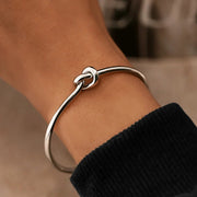 Bracciale d'oro con nodo | Bracciale regolabile da donna