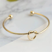 Bracciale d'oro con nodo | Bracciale regolabile da donna