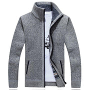 Lässige Strickjacke Mit Stehkragen Für Herren | Winter