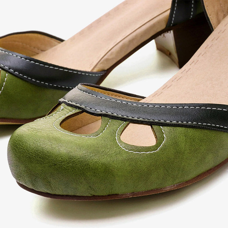 Darcey - Vintage-inspirierter Stil mit einer Retro-Ästhetik Sandalen Damen | Klassischer Riemen über dem Spann