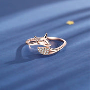Rose Silber Fuchs Ring