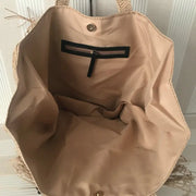 Strohtasche Damen – Handgefertigte Strandtasche mit Quasten & Reißverschluss