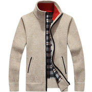 Lässige Strickjacke Mit Stehkragen Für Herren | Winter