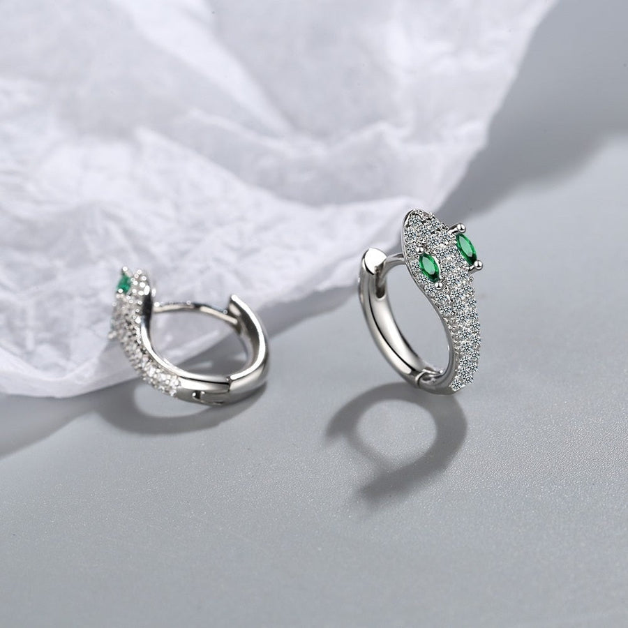 925 Sterling Silber Schlangenohrringe