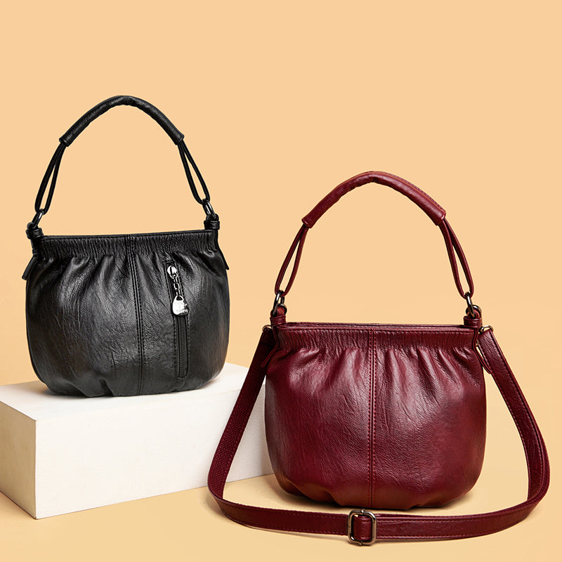 Elegante Echtleder-Handtasche für Damen mit praktischem Stauraum