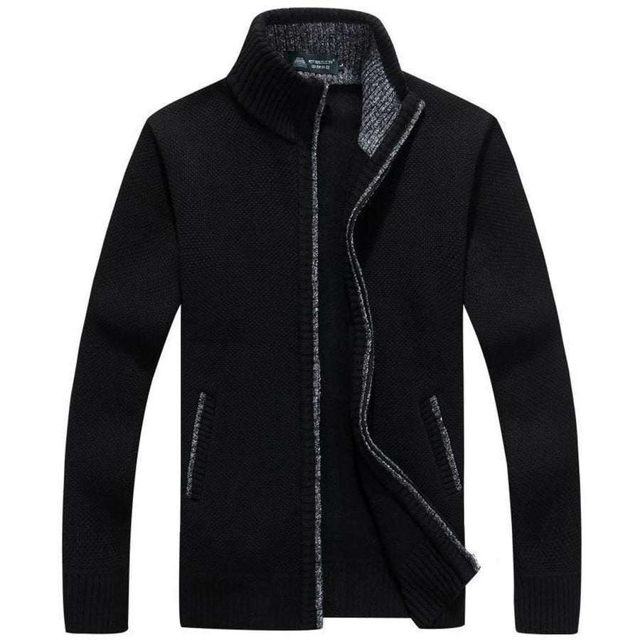 Lässige Strickjacke Mit Stehkragen Für Herren | Winter
