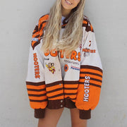 Oversized Hip-Hop Streetjacke für trendbewusste Frauen