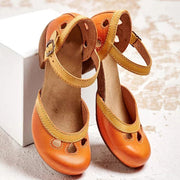 Darcey - Vintage-inspirierter Stil mit einer Retro-Ästhetik Sandalen Damen | Klassischer Riemen über dem Spann