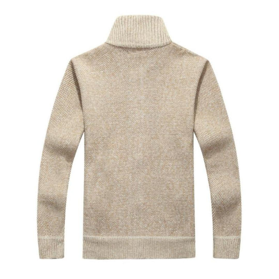 Lässige Strickjacke Mit Stehkragen Für Herren | Winter